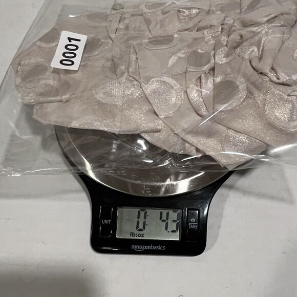 The Limited NWT Women's Polka Dot Tunic Top Shimmer Sheer Ballet Core Pink XS - Picture 12 of 12